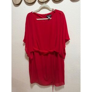 Jessica Howard Red Dress with RibbonSize 14W